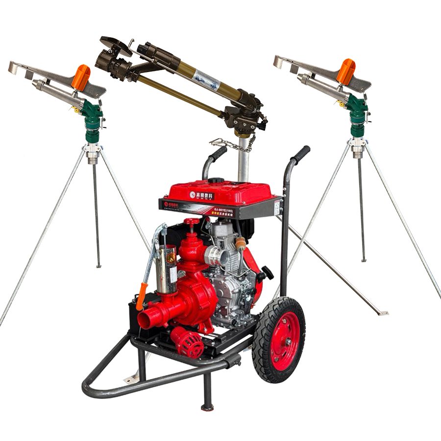 扬州一体式灌溉机组 全套喷枪水带配齐 抗旱浇地神器